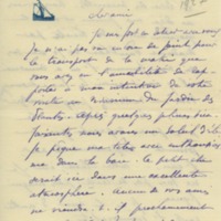 Lettre de Claude Balyne à Jean Paulhan, 1927-11-25