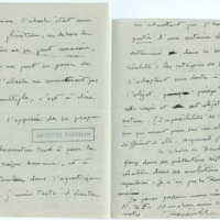 Lettre d'André Rolland de Renéville à Jean Paulhan, 1932-03-31