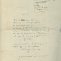 Lettre de Julien Benda à Jean Paulhan, 1930-06