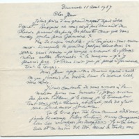 Lettre de Barbara Church à Jean Paulhan (11 août 1957)