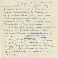 Lettre de Marcel Arland à Jean Paulhan, 1953
