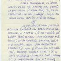 Lettre de Jean Paulhan à Barbara Church (6 février 1953)