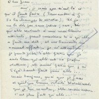 Lettre de Marcel Arland à Jean Paulhan, 1957