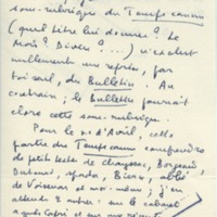 Lettre de Marcel Arland à Jean Paulhan, 1958