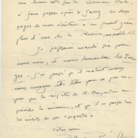 Lettre d'André Rolland de Renéville à Jean Paulhan, 1933
