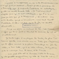 Lettre de Marcel Arland à Jean Paulhan, 1932