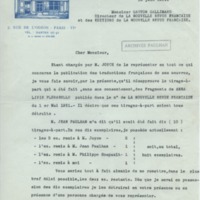 Lettre d'Adrienne Monnier à Jean Paulhan, 1931-06-18