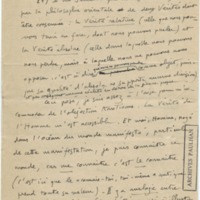 Lettre d'André Rolland de Renéville à Jean Paulhan, 1932-09-14