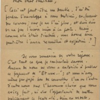 Lettre de Roger Martin du Gard à Jean Paulhan, 1951-12-13