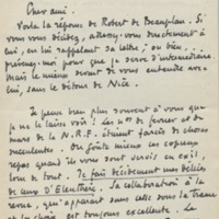 Lettre de Roger Martin du Gard à Jean Paulhan, 1935-04-12