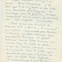 Lettre de Marcel Arland à Jean Paulhan, 1957
