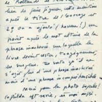 Lettre d'André Rolland de Renéville à Jean Paulhan, 1952-04-04