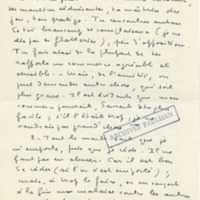 Lettre de Marcel Arland à Jean Paulhan, 1957