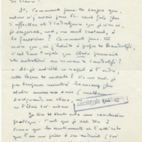 Lettre de Marcel Arland à Jean Paulhan, 1954-09-30