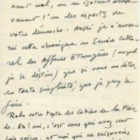Lettre d'André Rolland de Renéville à Jean Paulhan, 1951-03-29
