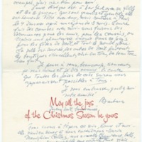Lettre de Barbara Church à Jean Paulhan (12 décembre 1956)