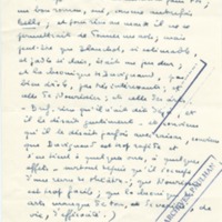 Lettre de Marcel Arland à Jean Paulhan, 1954