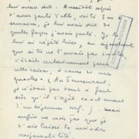 Lettre de Marcel Arland à Jean Paulhan, 1956
