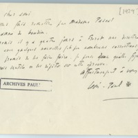 Lettre de Léon-Paul Fargue à Jean Paulhan (1929)