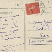 Lettre de Marcel Arland à Jean Paulhan, 1928