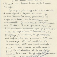 Lettre de Marcel Arland à Jean Paulhan, 1958