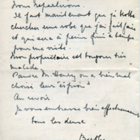 Lettre de Bertha Rhodes à Jean Paulhan, 1934-10-23