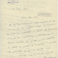 Lettre d&#039;André Rolland de Renéville à Jean Paulhan, 1932-02-04