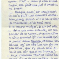 Lettre de Jean Paulhan à Barbara Church (1er janvier 1954)