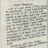 Lettre de Jean Paulhan à Jacques Lemarchand, 1952-01-10