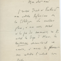 Lettre d&#039;Albert Thibaudet à Jean Paulhan, 1928-03-05