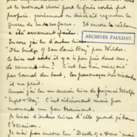 Lettre de Bertha Rhodes à Jean Paulhan, 1930-01-28