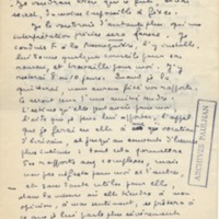 Lettre de Marcel Arland à Jean Paulhan, 1953