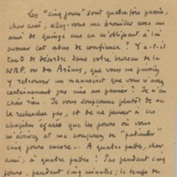 Lettre de Roger Martin du Gard à Jean Paulhan, 1951-08-21