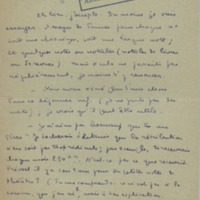 Lettre de Marcel Arland à Jean Paulhan, 1930