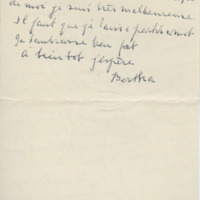Lettre de Bertha Rhodes à Jean Paulhan, 1958-01-10