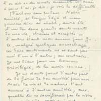 Lettre de Marcel Arland à Jean Paulhan, 1957