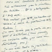 Lettre d'André Rolland de Renéville à Jean Paulhan, 1952-04-22
