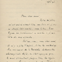 Lettre de Léon Bopp à Jean Paulhan, 1936