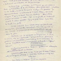 Lettre de Marcel Arland à Jean Paulhan, 1927