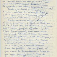 Lettre de Marcel Arland à Jean Paulhan, 1958