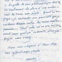 Lettre d'André Rolland de Renéville à Jean Paulhan, 1951-05-21