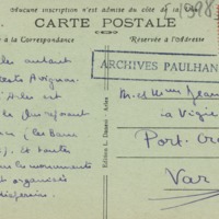 Lettre de Marcel Arland à Jean Paulhan, 1928