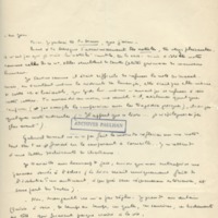 Lettre de Marcel Arland à Jean Paulhan, 1931