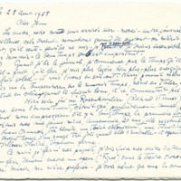 Lettre de Barbara Church à Jean Paulhan (28 août 1958)