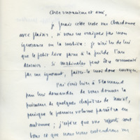 Lettre de Philippe Jaccottet à Jean Paulhan, 1956-02-28