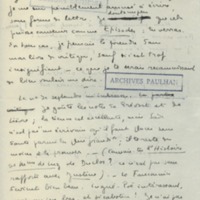 Lettre de Marcel Arland à Jean Paulhan, 1930-09-08