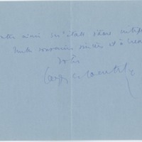 Lettre de Jacques de Lacretelle à Jean Paulhan (1933)
