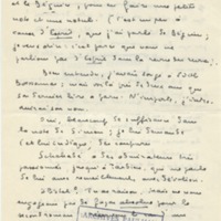 Lettre de Marcel Arland à Jean Paulhan, 1952