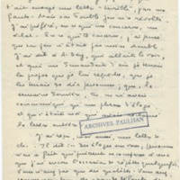 Lettre de Marcel Arland à Jean Paulhan, 1954