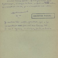 Lettre de Marcel Arland à Jean Paulhan, 1928-07-02